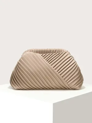 Minimalist Ruched Bag - ᗰ'₂₂ - Khaki