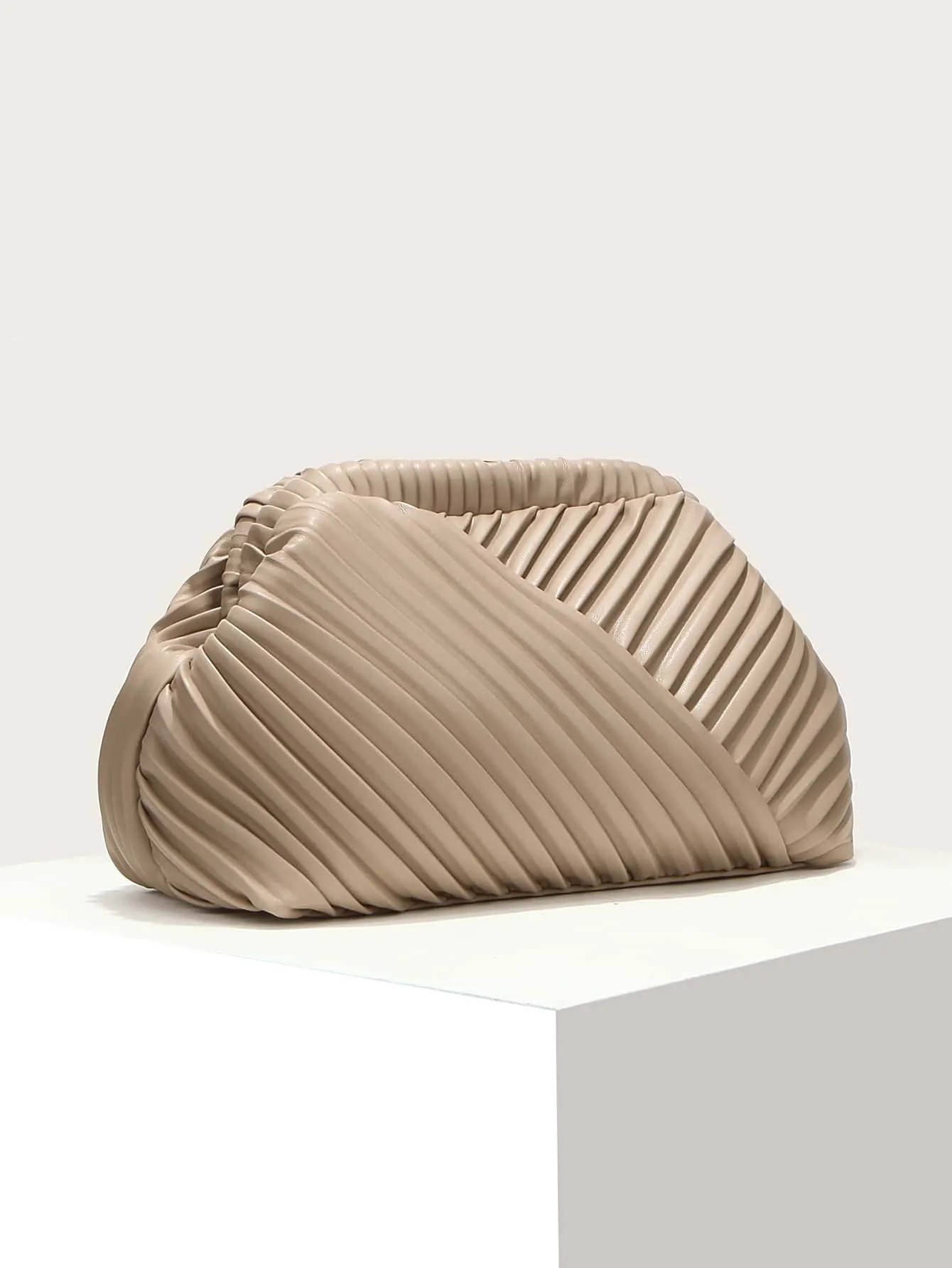 Minimalist Ruched Bag - ᗰ'₂₂ - Khaki