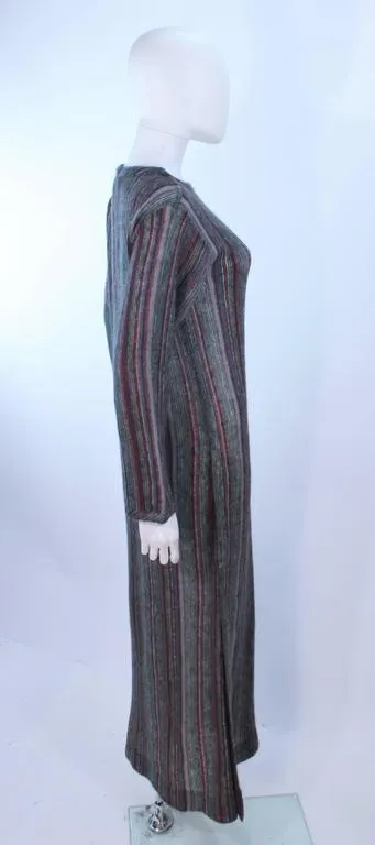 MISSONI Grey Mauve Green Full Length Sweater Dress Size Large