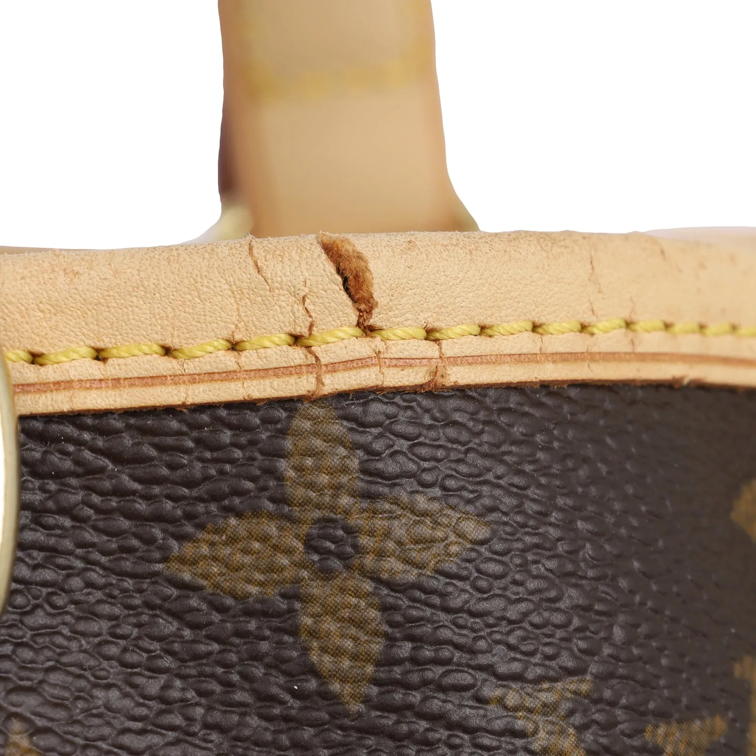 Monogram Canvas Leather Batignolles Satchel Brown