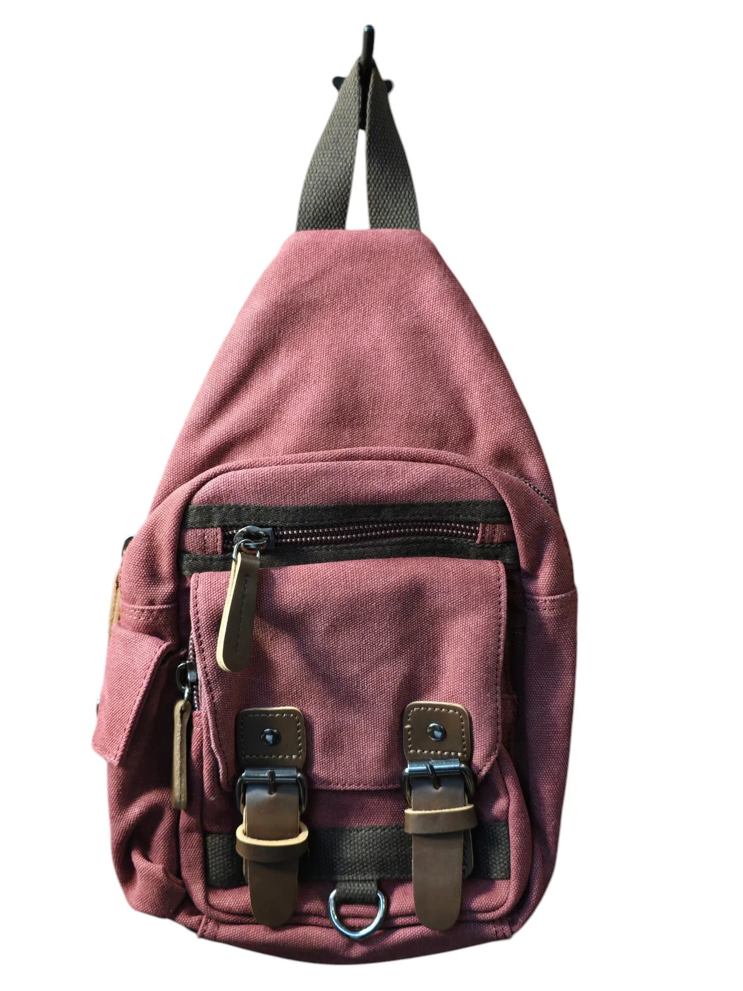 Montana Twist Small Canvas Sling Backpack