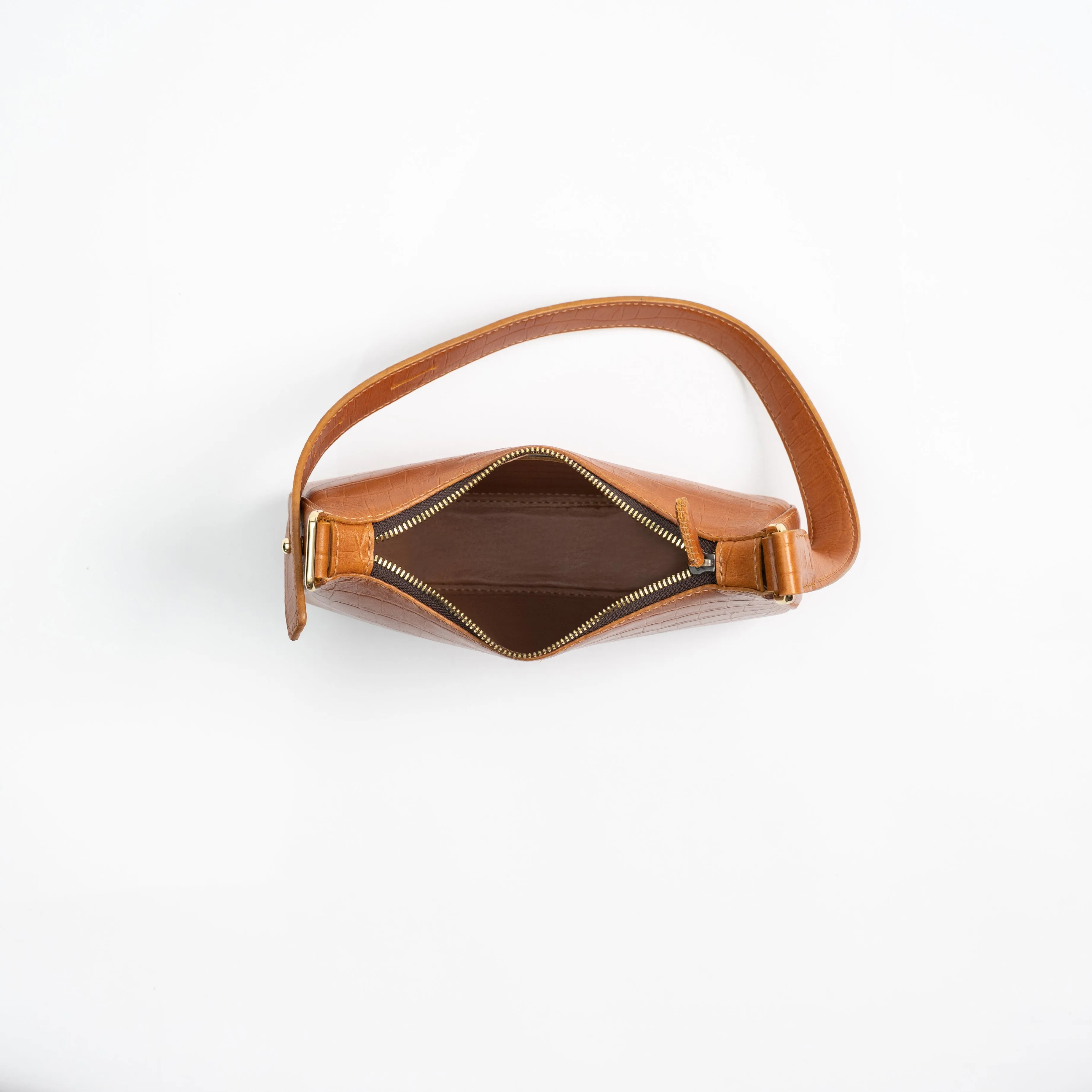 Moon Shoulder Bag - Brown