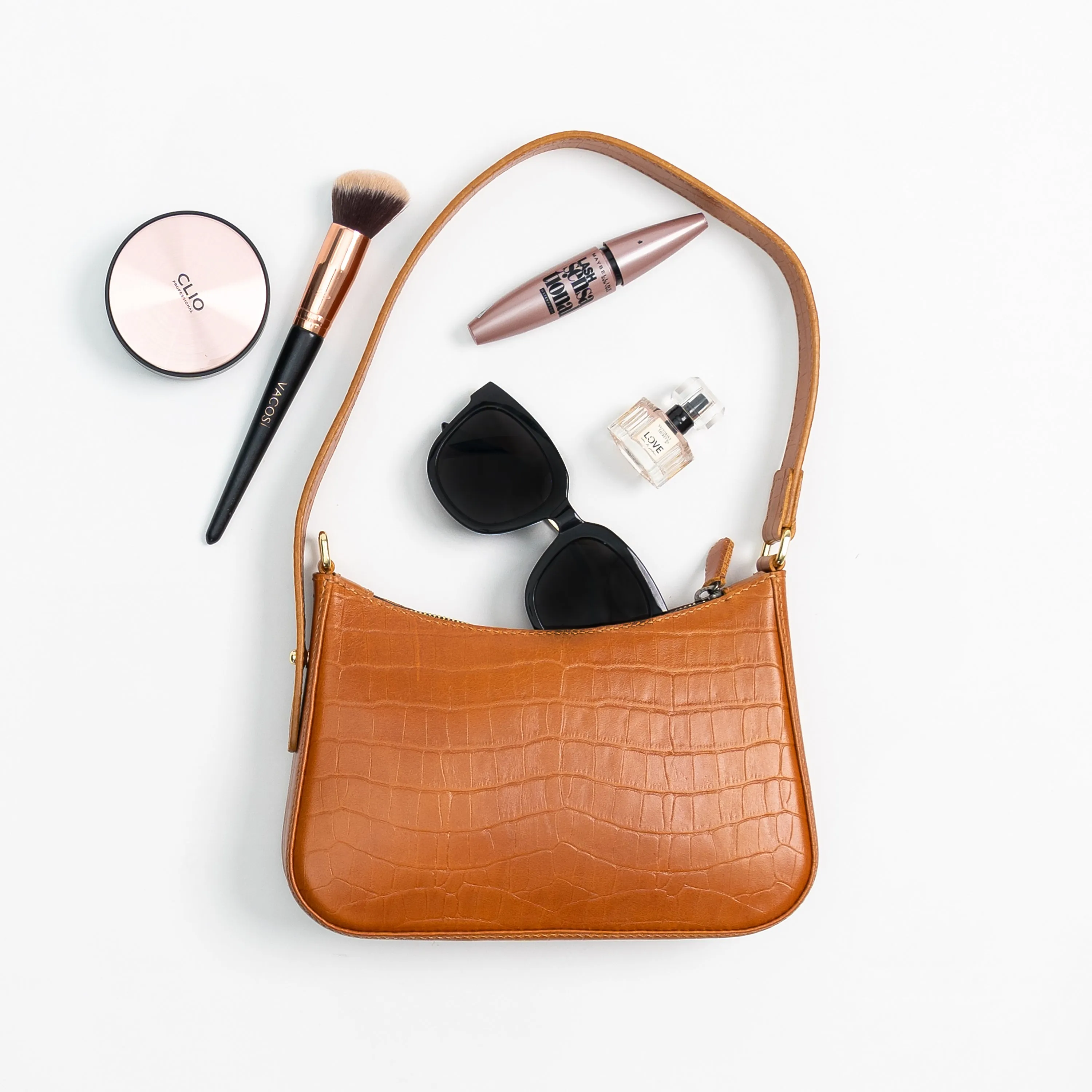 Moon Shoulder Bag - Brown