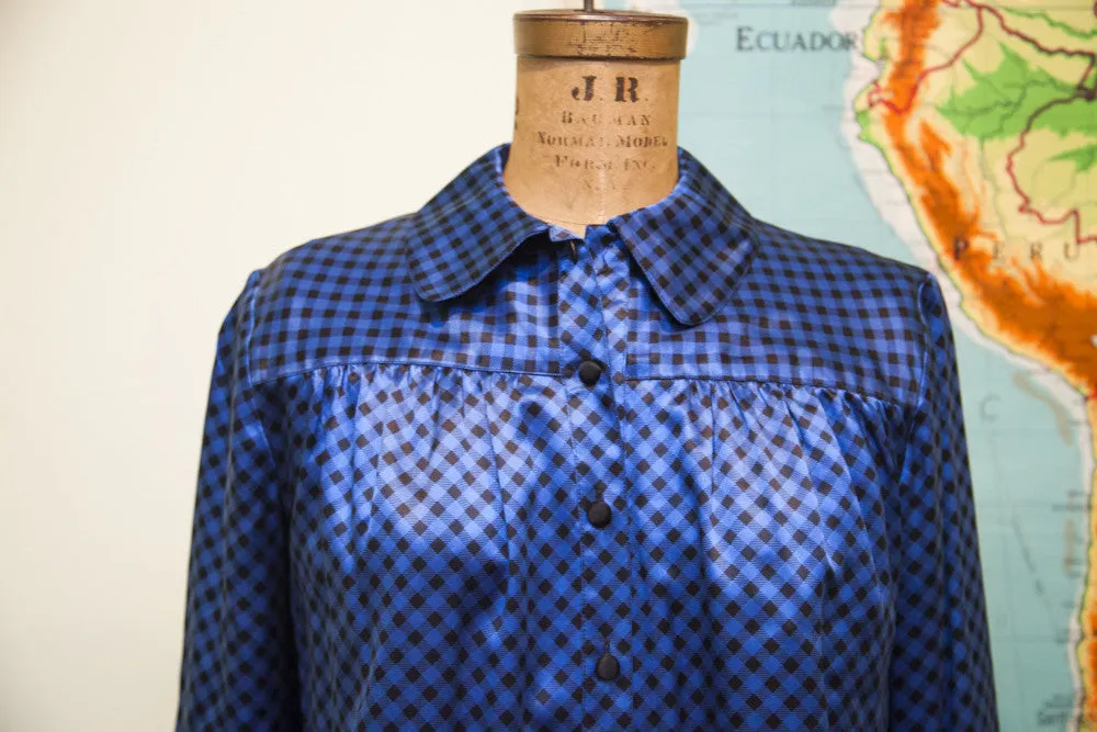 Mr Beene Blue Vintage Blouse