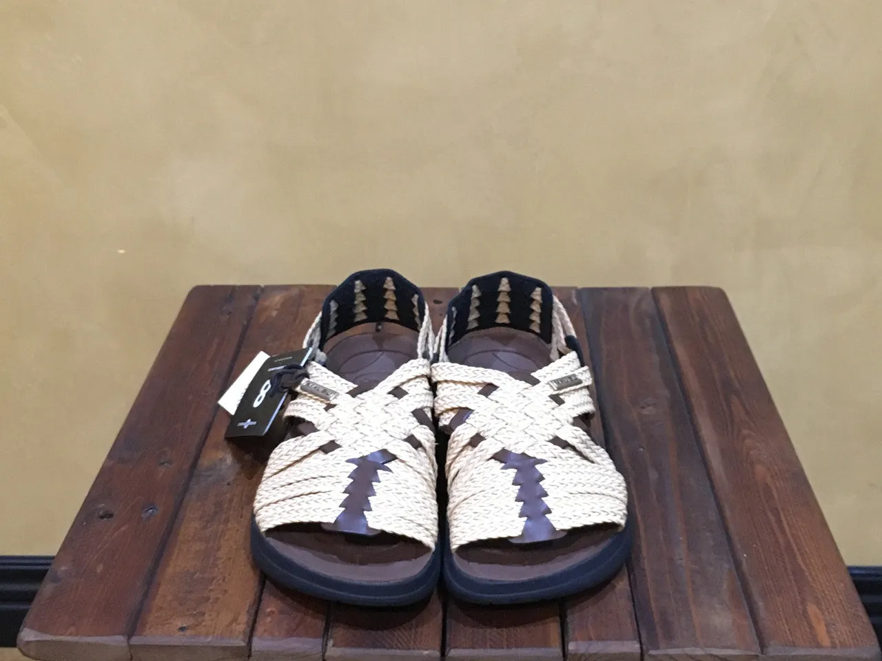 MS010016 Malibu Sandals Canyon Braid Straw/Black