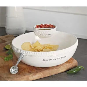 Mud Pie Chip & Dip Stacked Serving Bowl