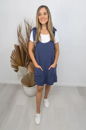 Naomi Pinafore -Navy