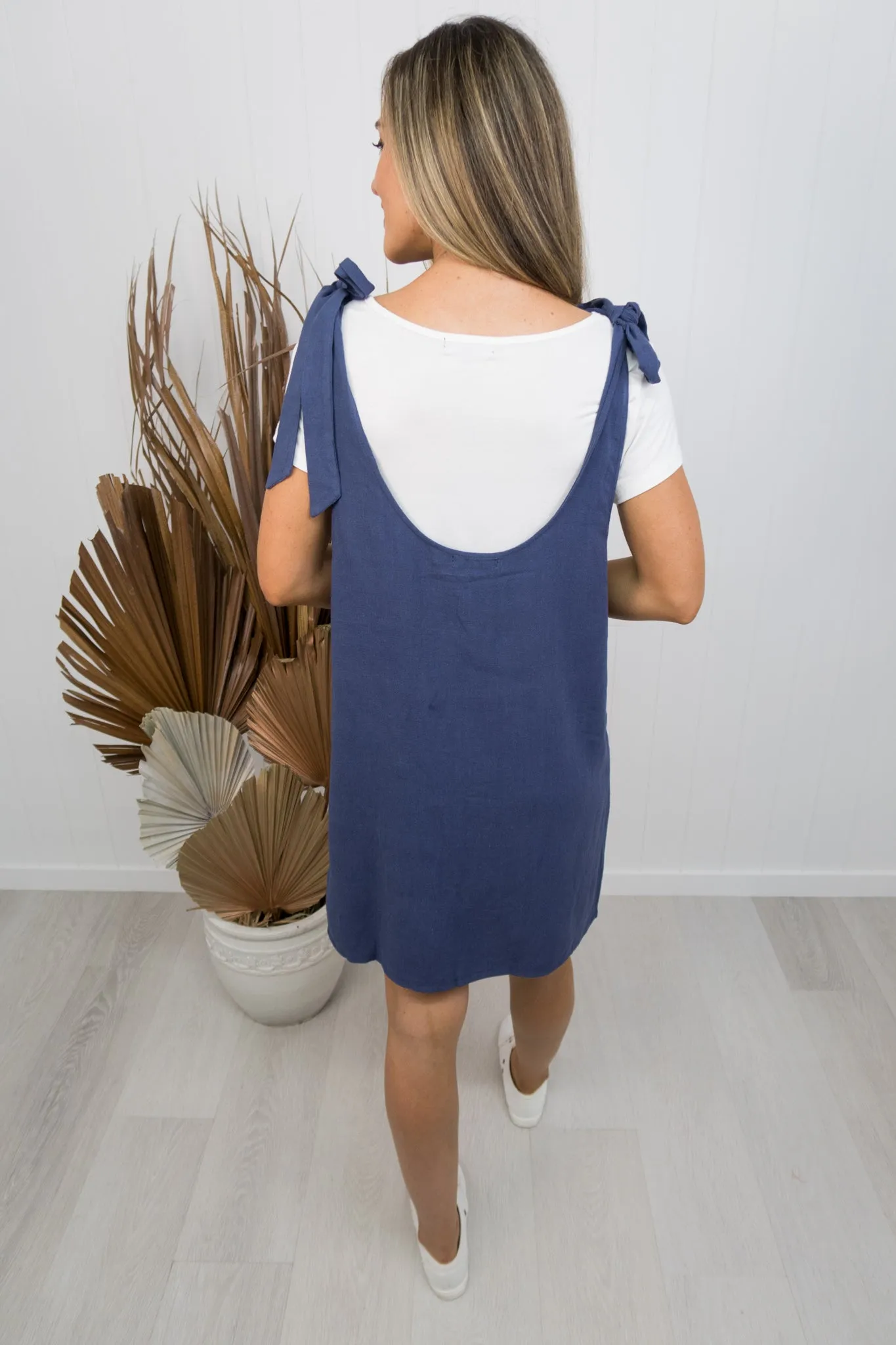 Naomi Pinafore -Navy