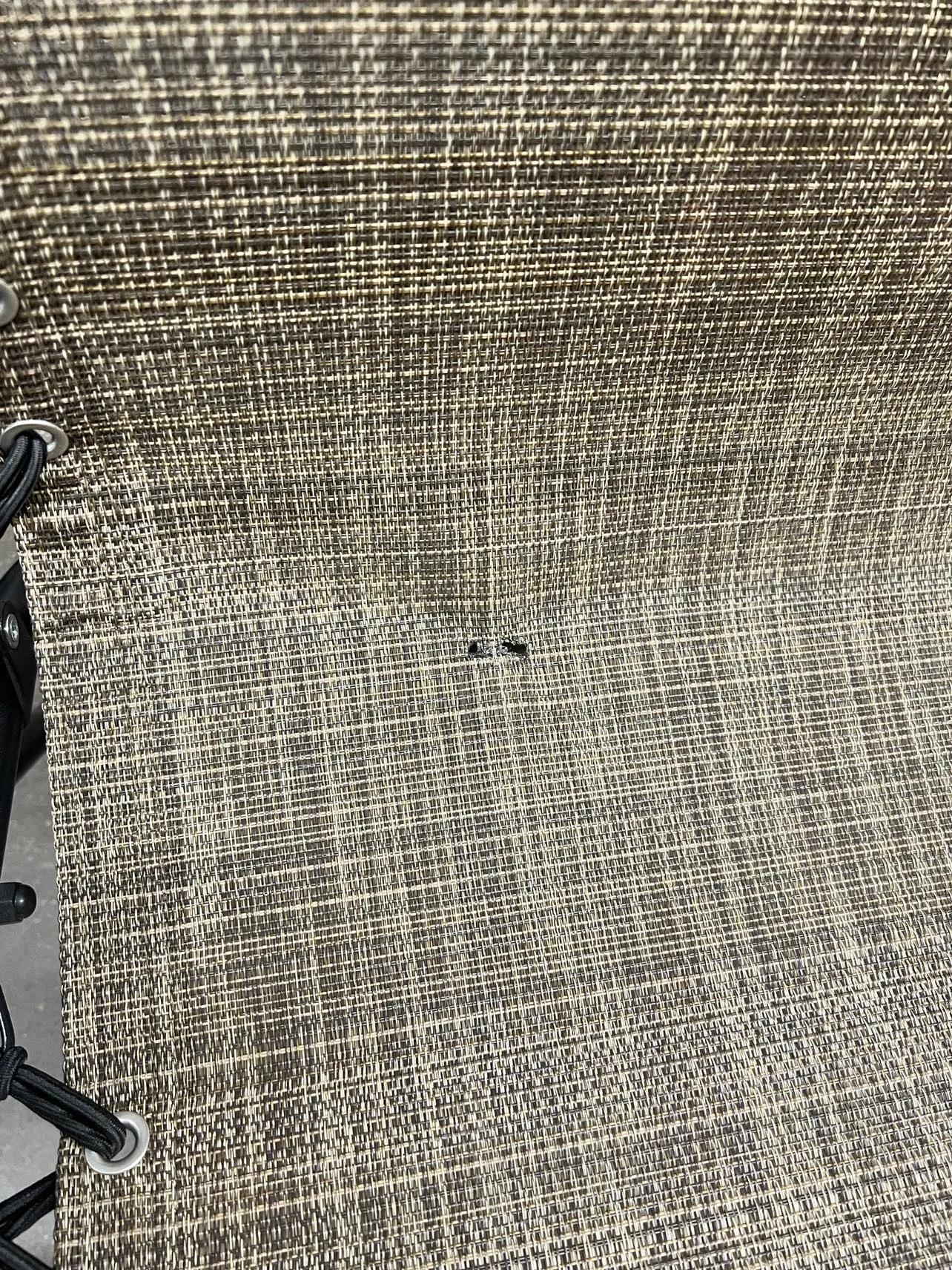New Sonoma Goods For Life® Anti-Gravity Patio Lounge Chair in Brown! Note: Has 2 small holes in fabric does not affect its use, fabric is woven seems quite strong! Retails $120 
