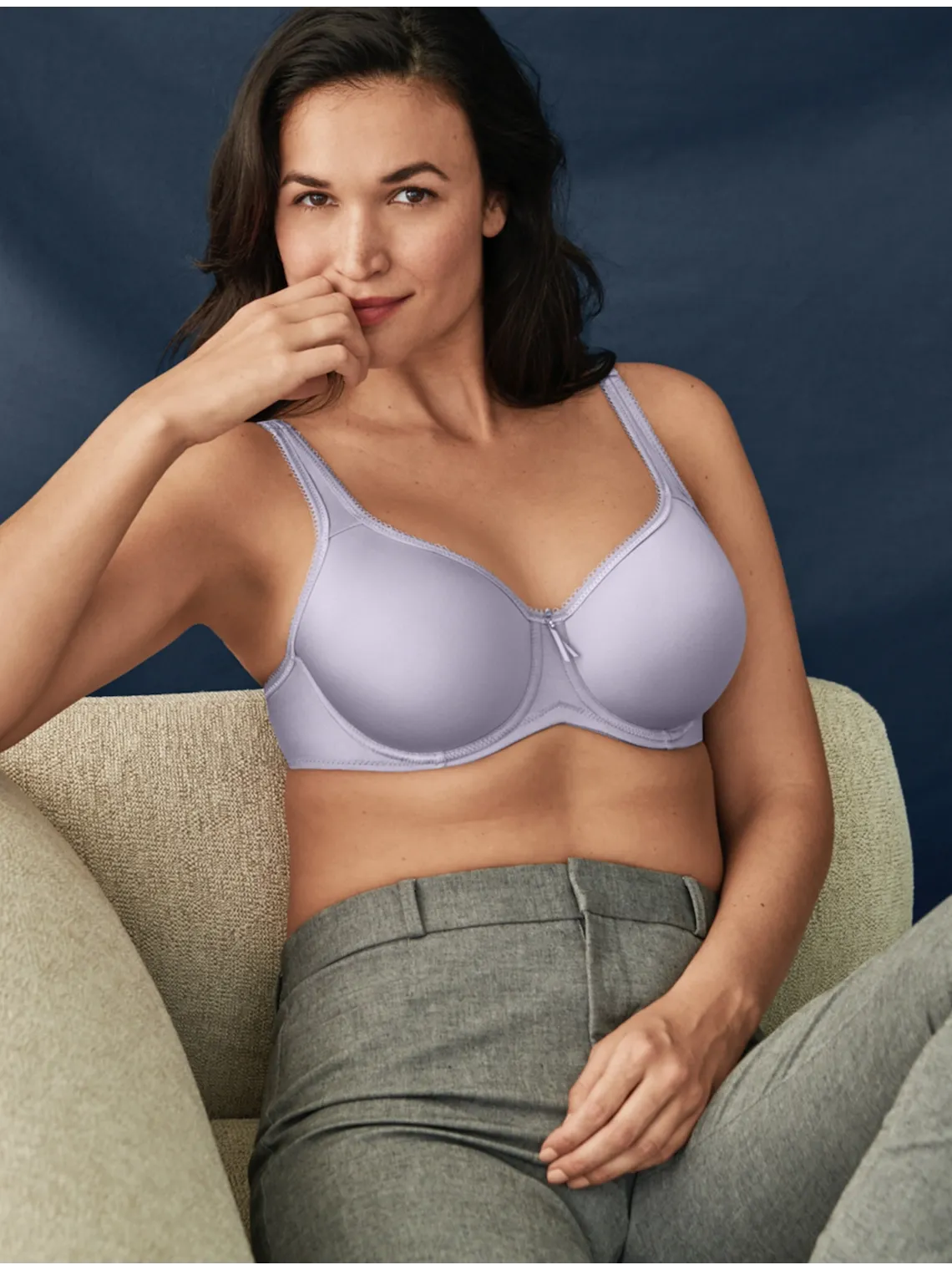 New with tags! Wacoal Basic Beauty Spacer Underwire T-Shirt Bra in Thistle Blue, Sz 38D! Retails $78 