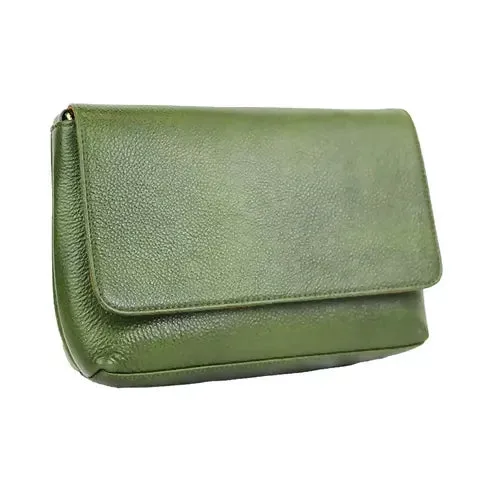 Olive Green Minimalist sling Bag – Chic Everyday Shoulder Bag (Olive)