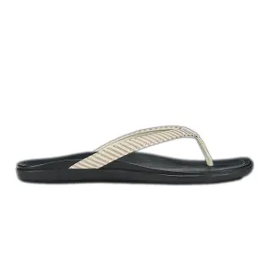 Olukai Womens Ho‘opio Bone Stripe Sandal