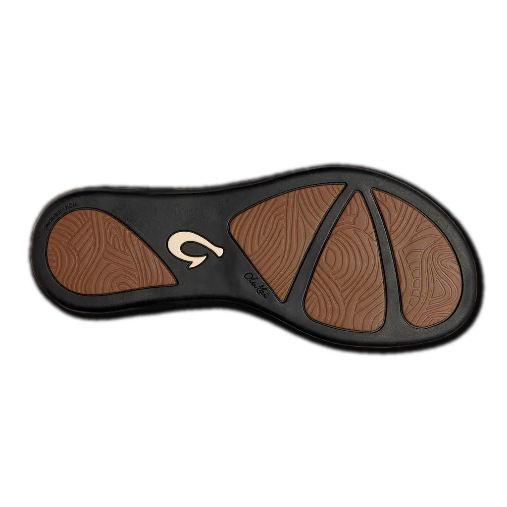 Olukai Womens Ho‘opio Bone Stripe Sandal