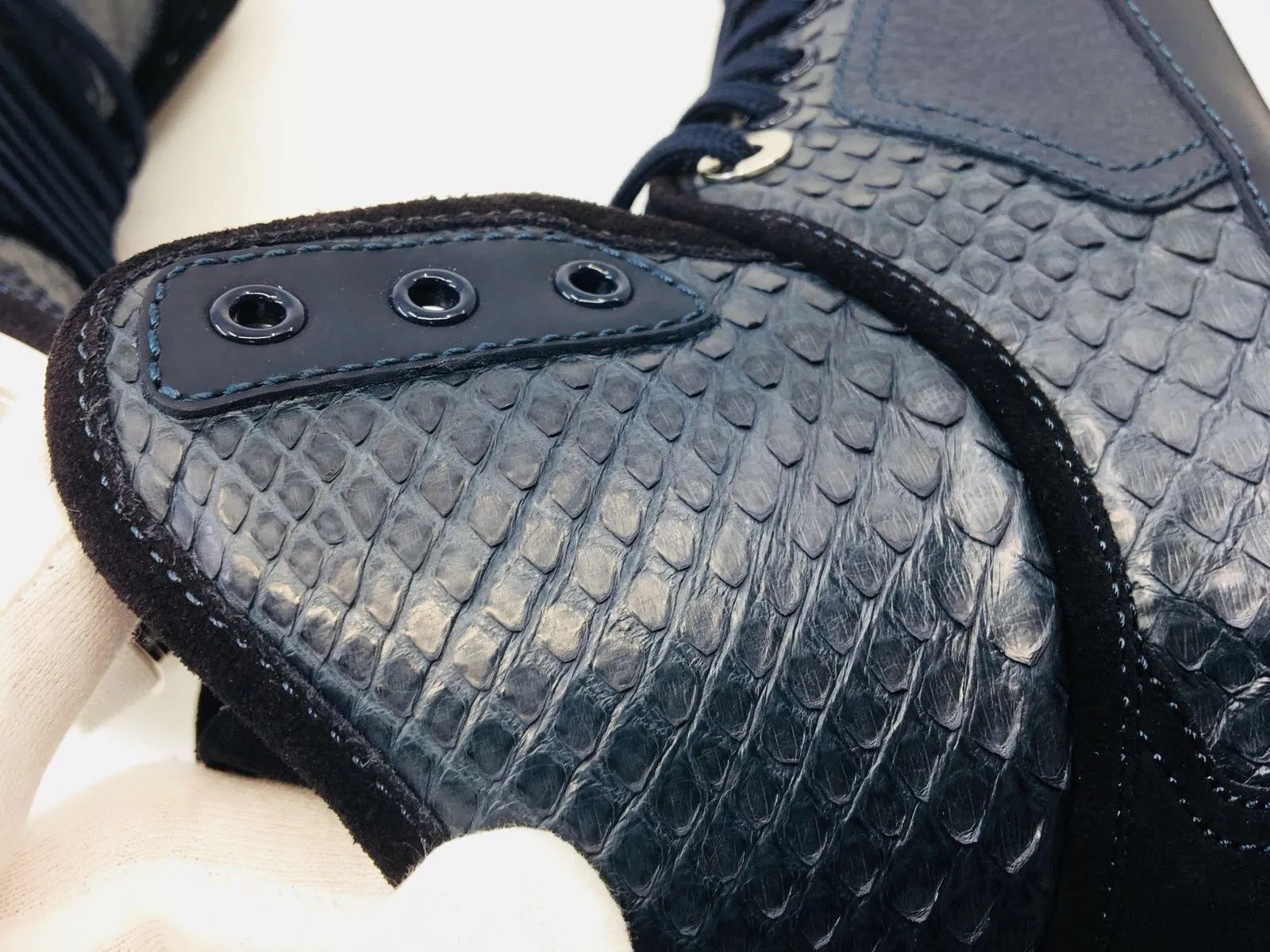 On The Road Sneaker Boot Python Skin