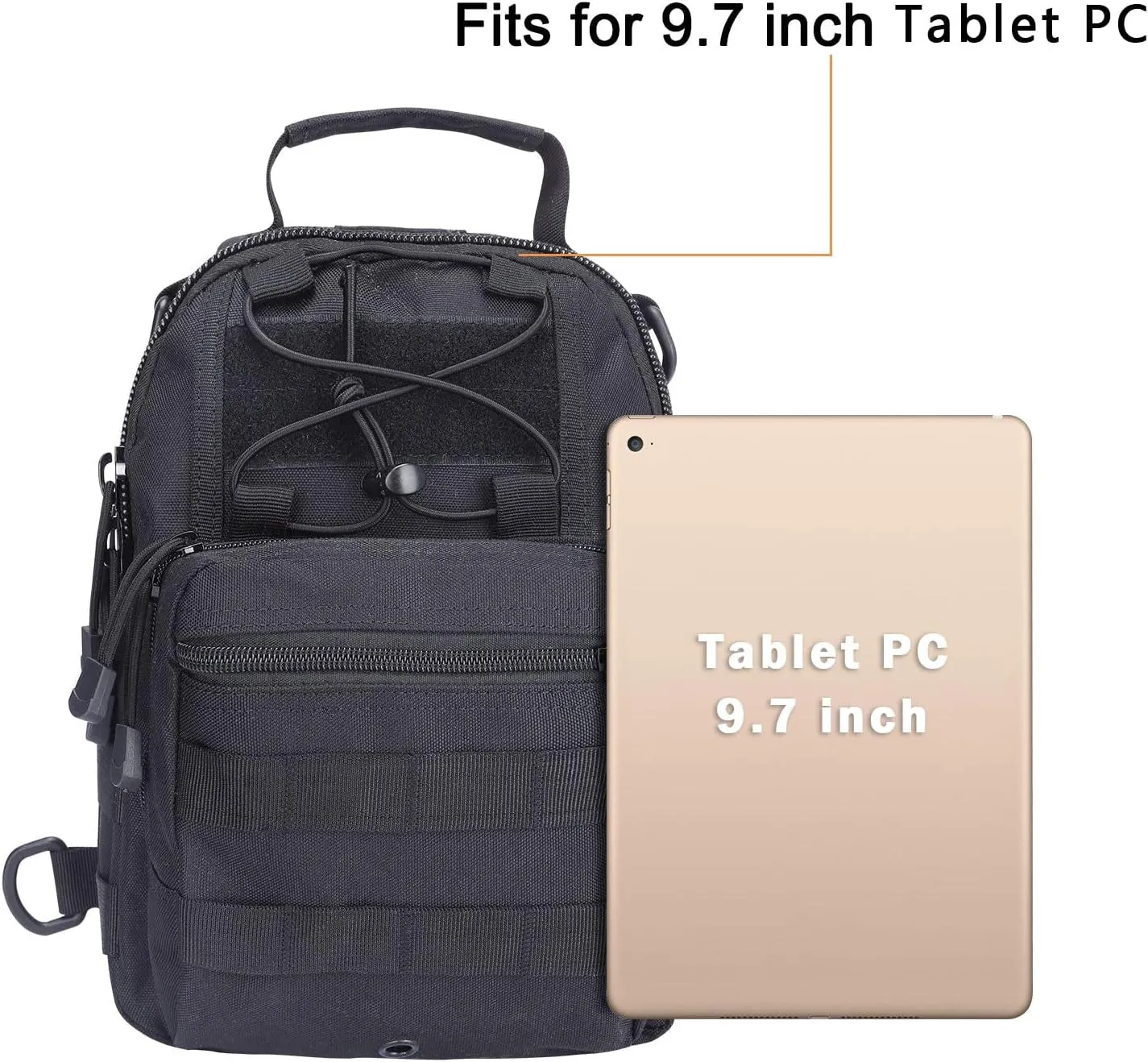 Outdoor Tactical Sling Bag, Shoulder Sport Backpack