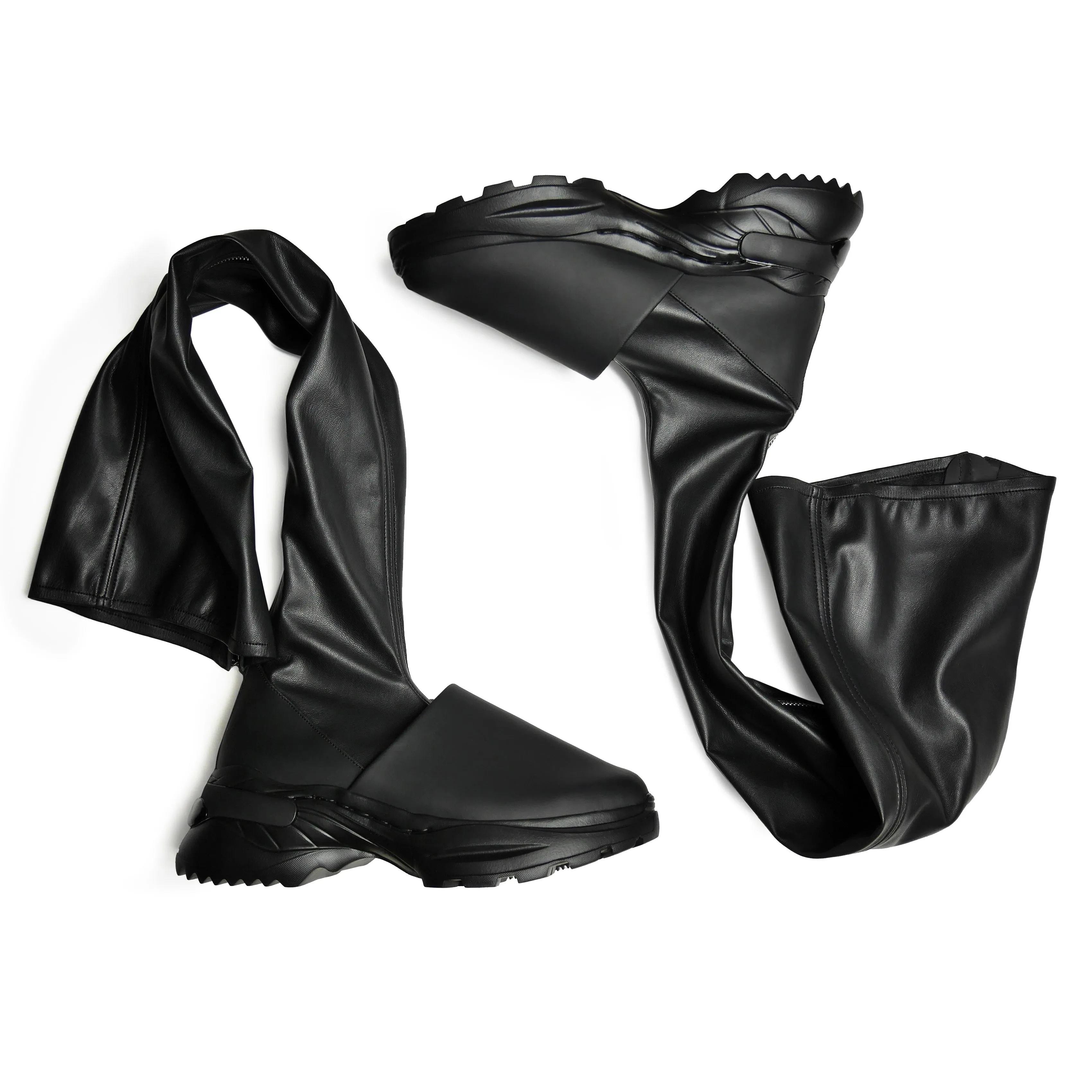 Overknee Tight Sneakers Black