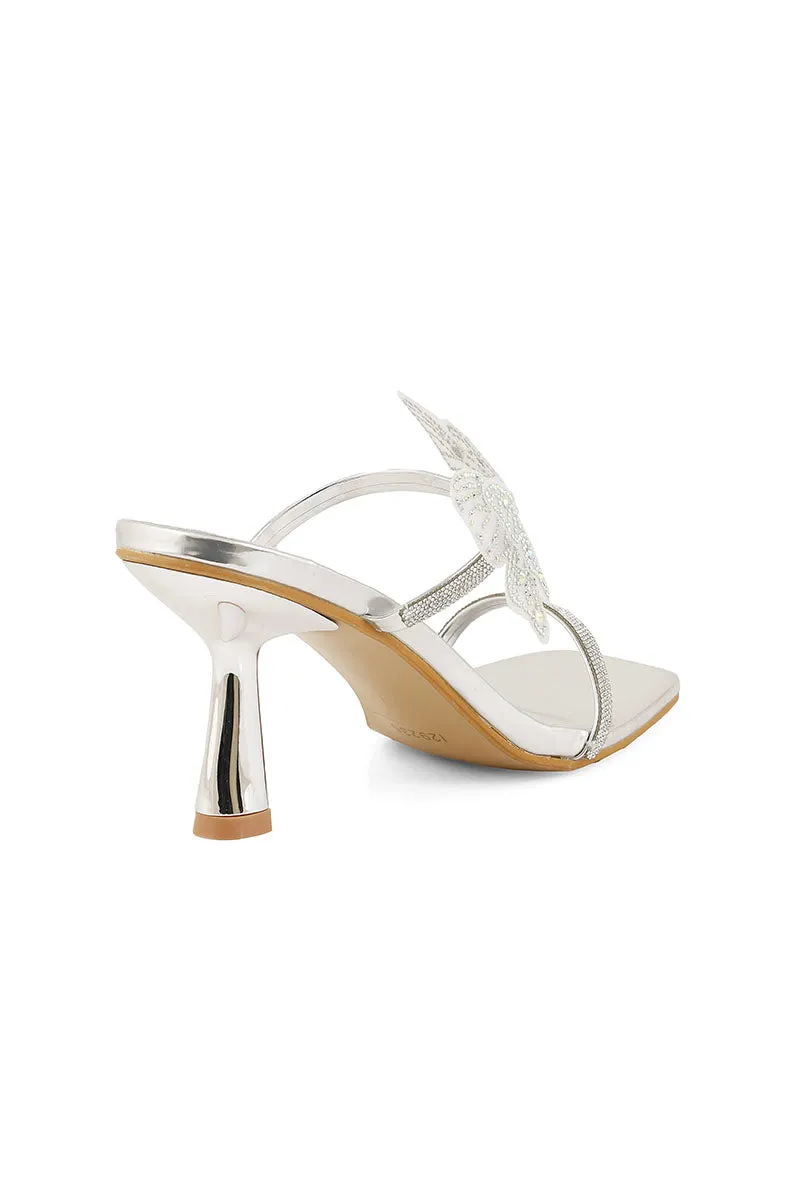 Party Wear Slip On I29235-Silver