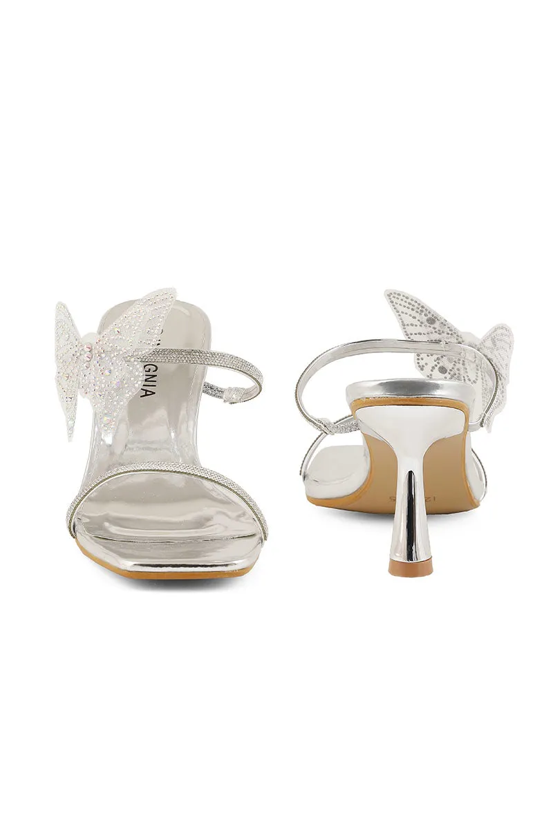 Party Wear Slip On I29235-Silver