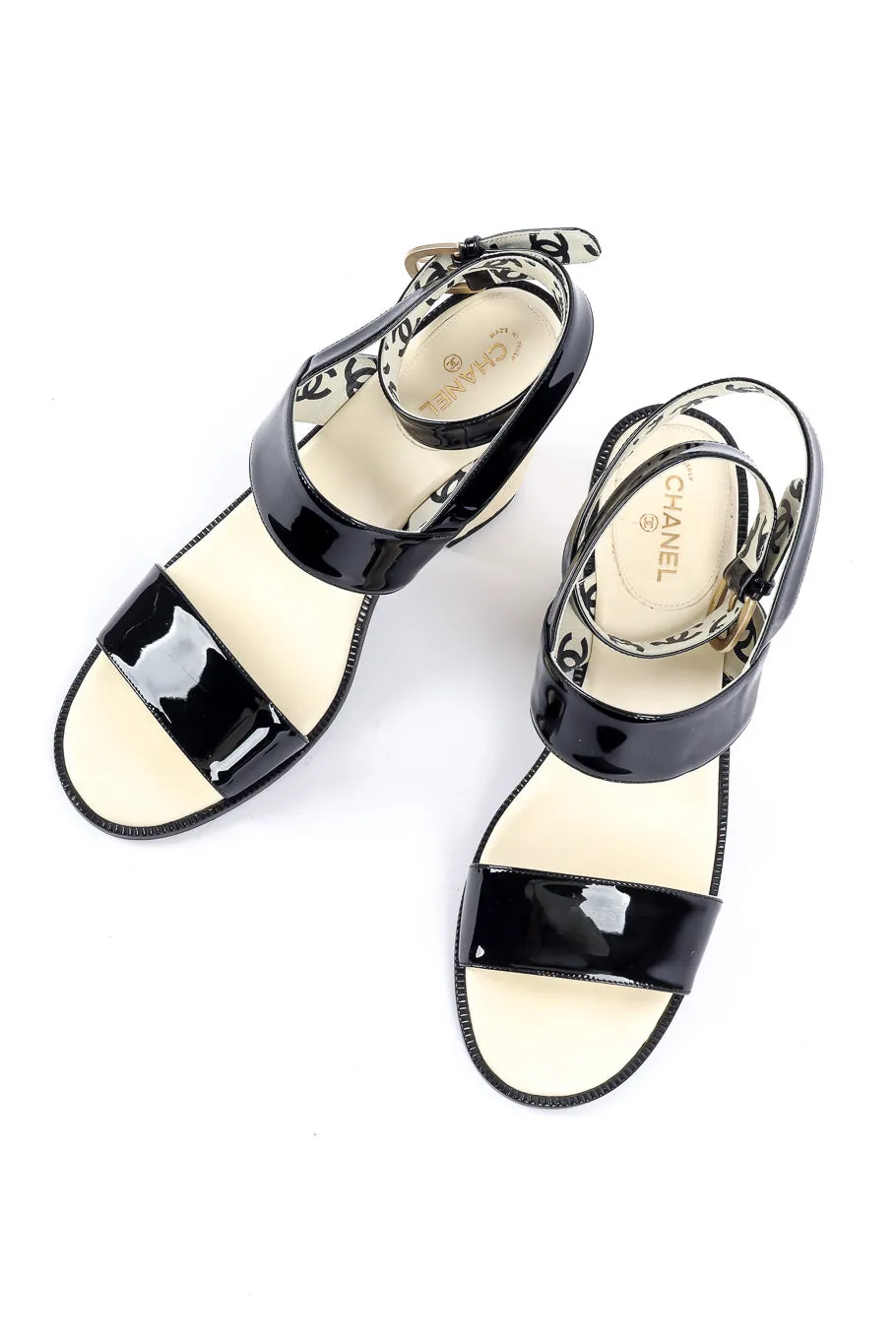 Patent Leather Strappy Sandals