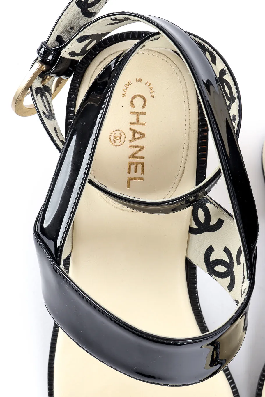 Patent Leather Strappy Sandals
