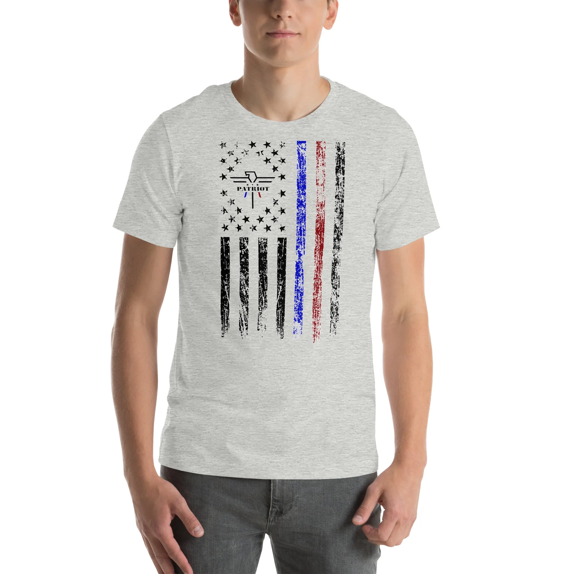 Patriot Thin Blue/Red Line Tshirt