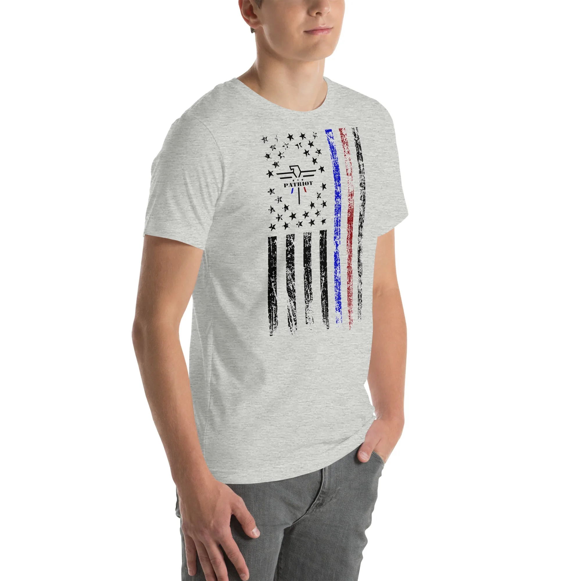 Patriot Thin Blue/Red Line Tshirt