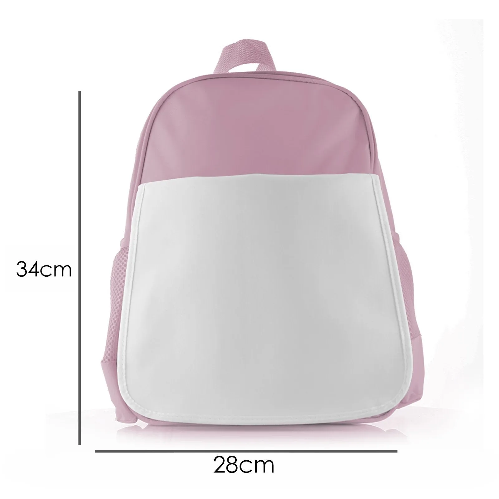 Personalised School Bag with Cute Text and Hippo Rain Print
