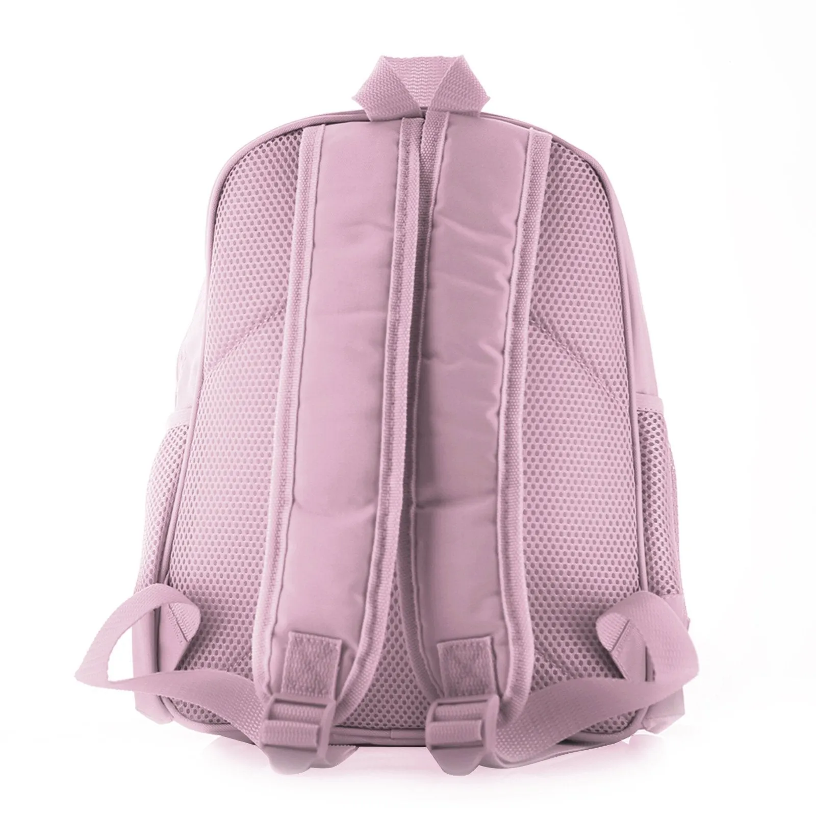 Personalised School Bag with Cute Text and Monkey Pink Bows