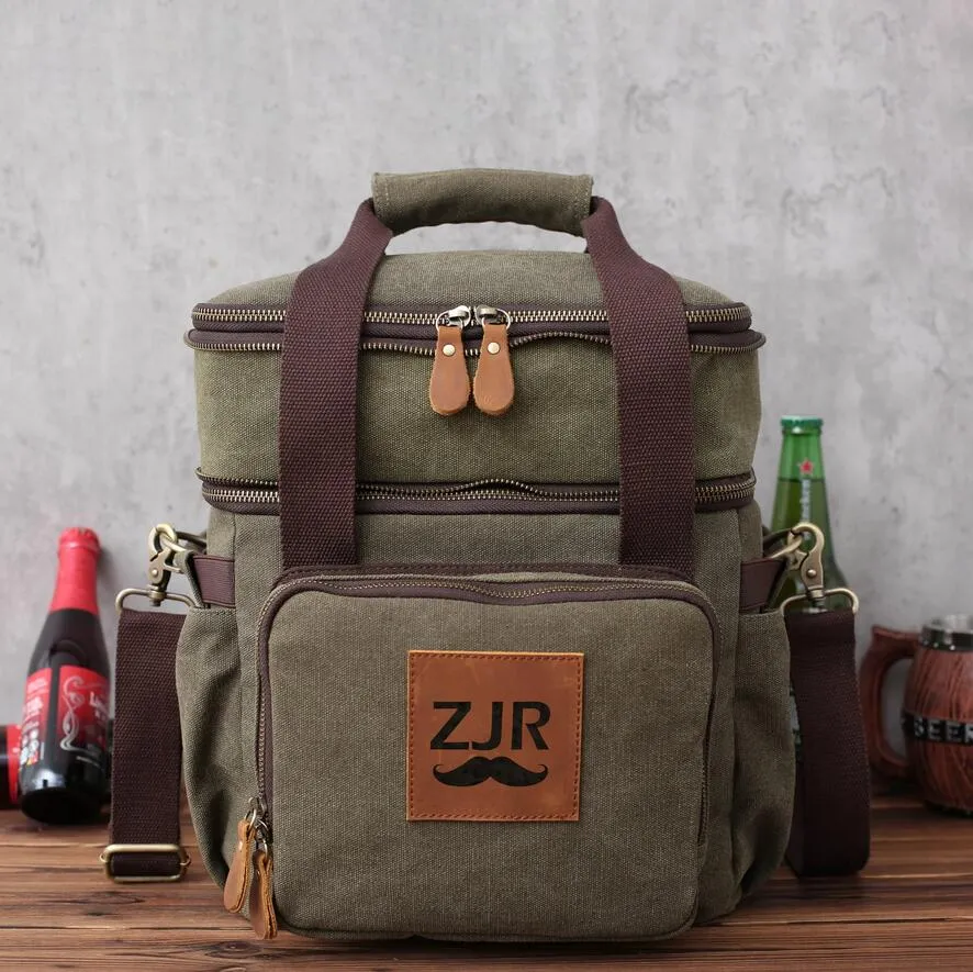 Personalized Groomsman Cooler Bag Beer Cooler Bag Insulated Lunch Cooler Bag Monogrammed Groomsmen Gift Christmas Gifts