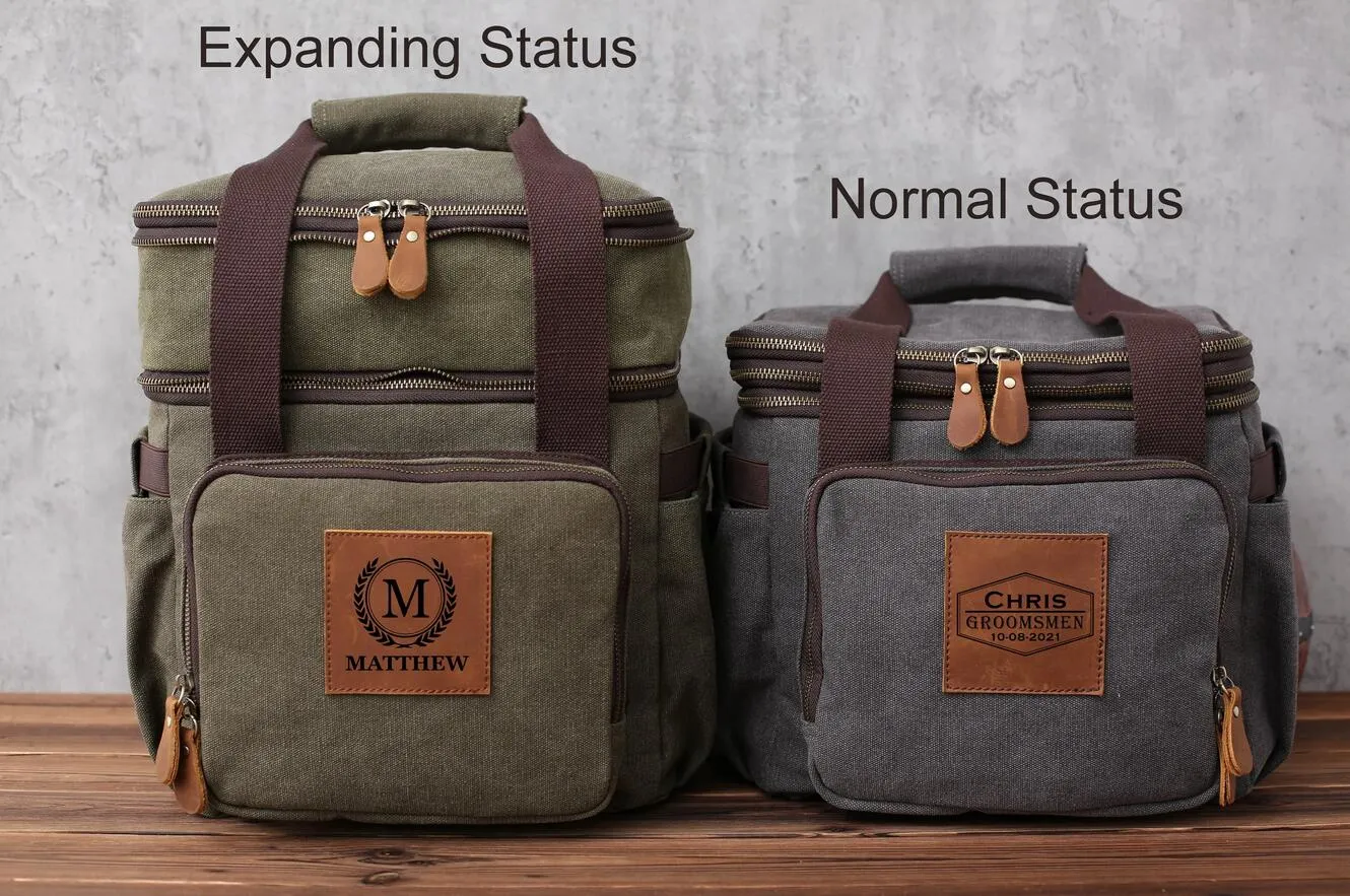Personalized Groomsman Cooler Bag Beer Cooler Bag Insulated Lunch Cooler Bag Monogrammed Groomsmen Gift Christmas Gifts