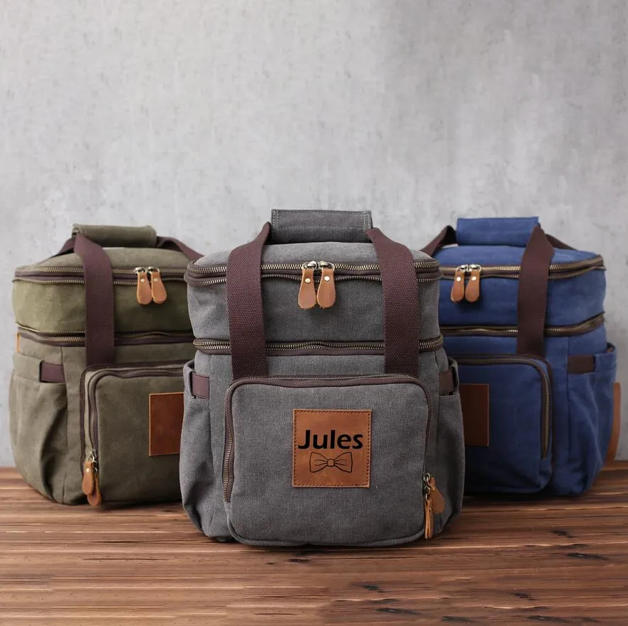 Personalized Groomsman Cooler Bag Beer Cooler Bag Insulated Lunch Cooler Bag Monogrammed Groomsmen Gift Christmas Gifts