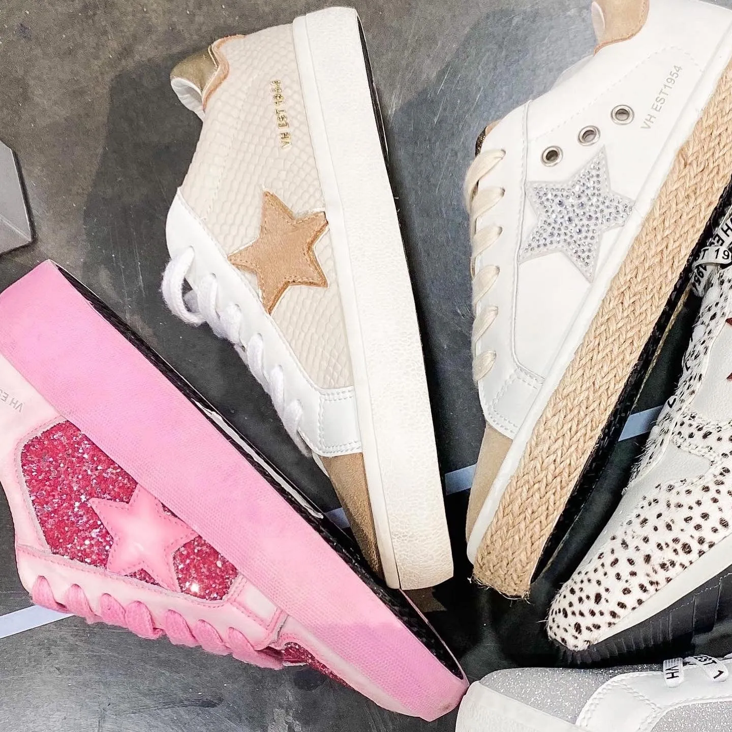 Pink Sparkle - Vintage Havana Sneakers