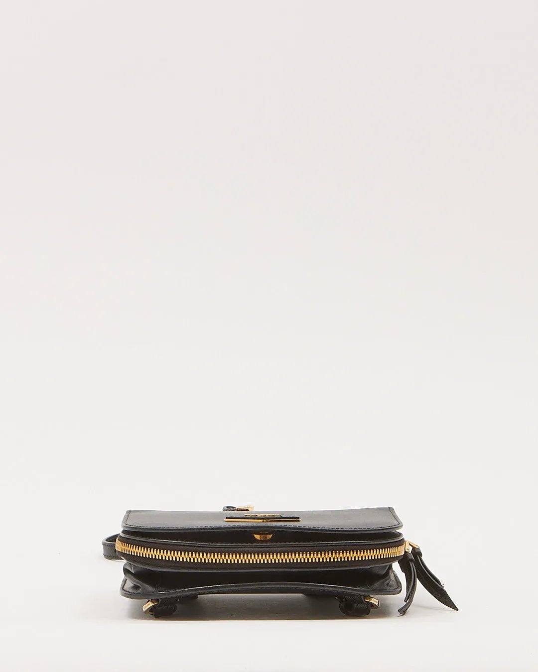 Prada Black Saffiano Leather Odette Convertible Backpack