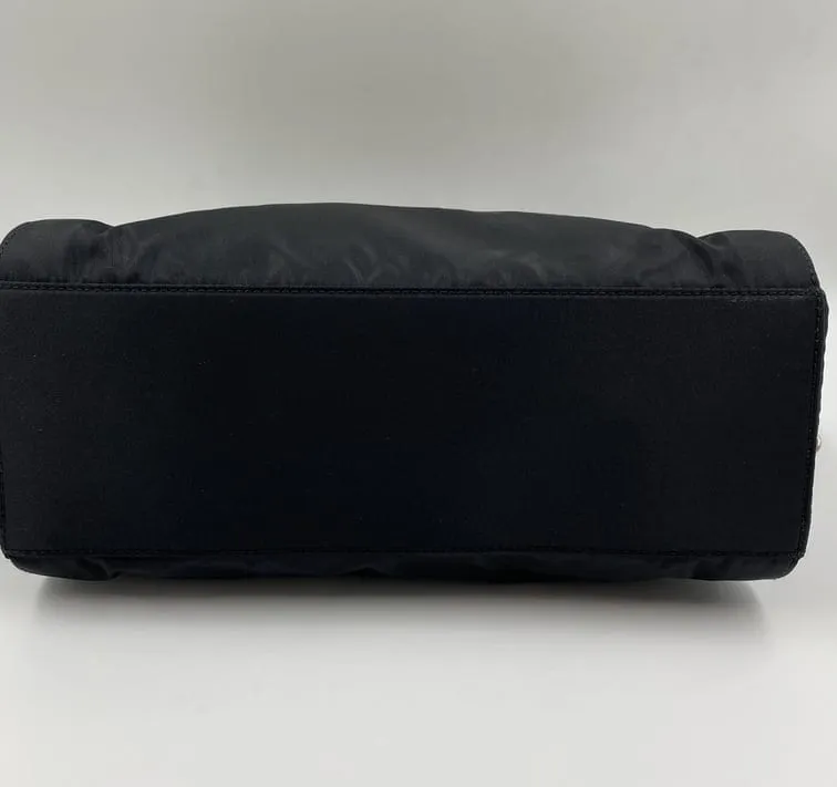 Prada Nylon Tote with Chain Handle