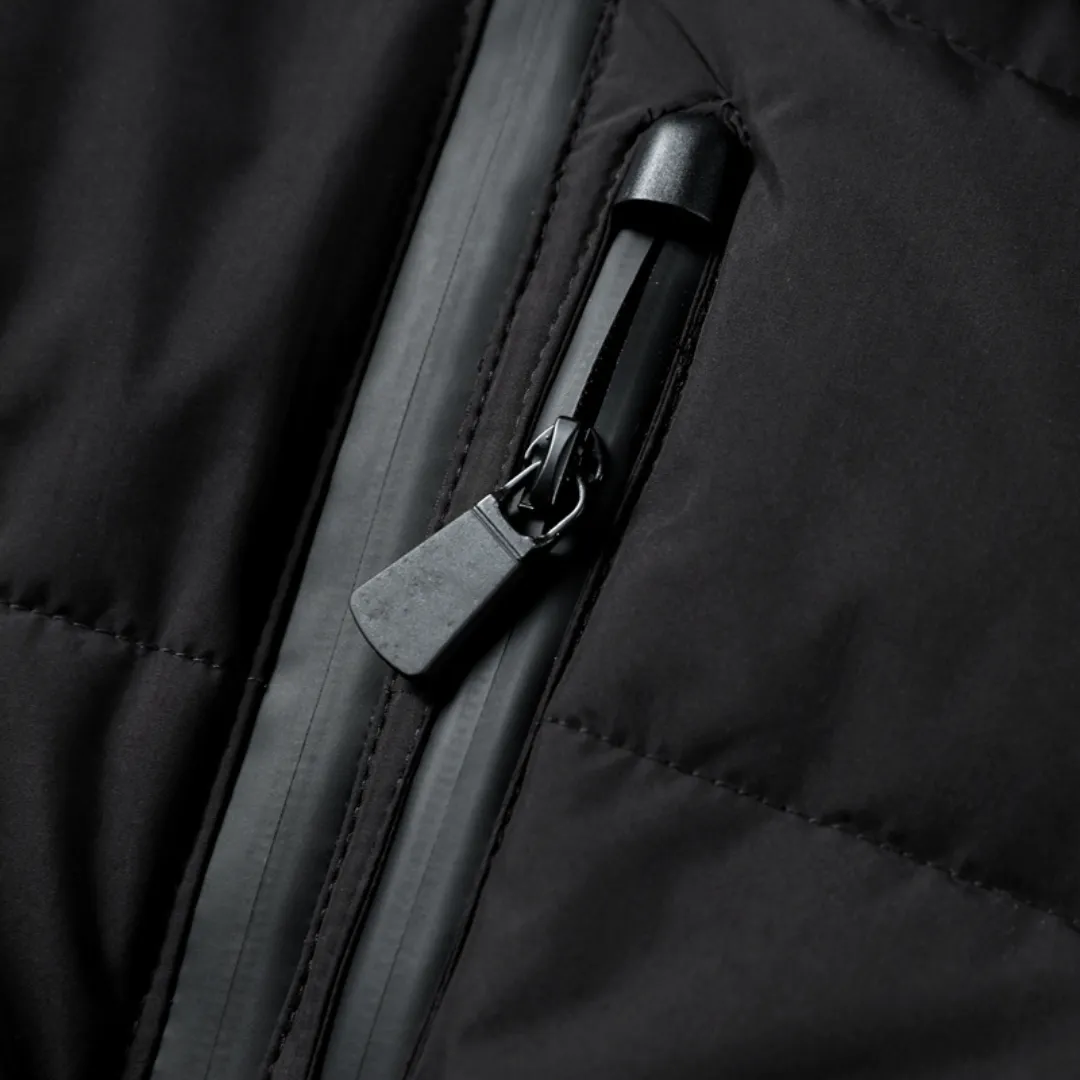Premium Insulated Black Ski Jacket
