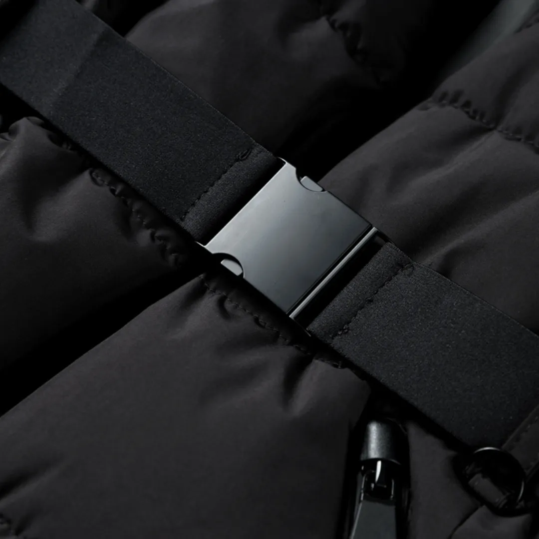 Premium Insulated Black Ski Jacket