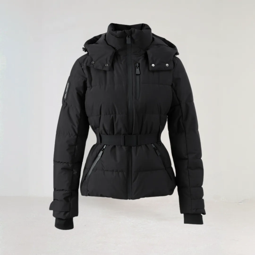Premium Insulated Black Ski Jacket
