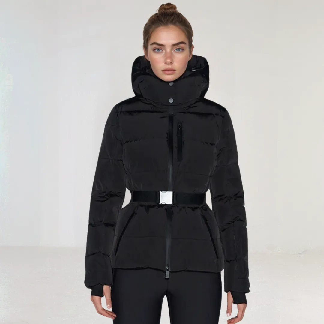Premium Insulated Black Ski Jacket