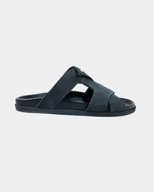 PSERIMOS FOOTBED - BLACK/BLACK SUEDE