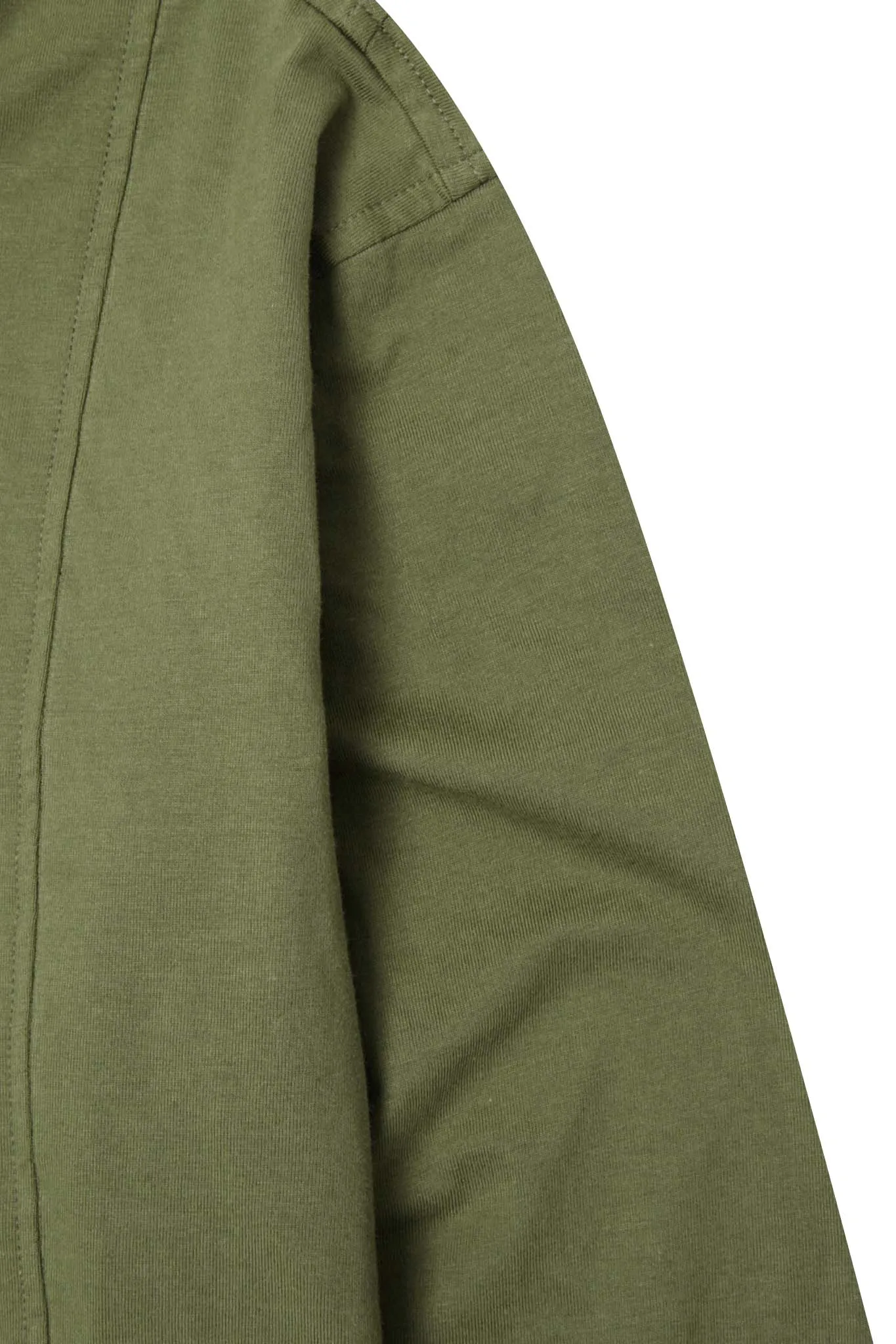 QUARTER ZIP L/S TEE IN FERN