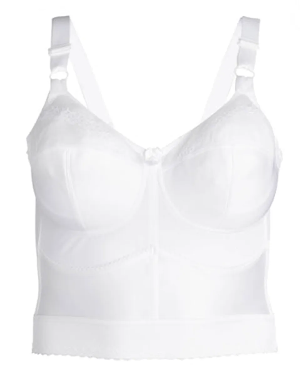 Rago Embroidered Soft Cup Long Line Bra