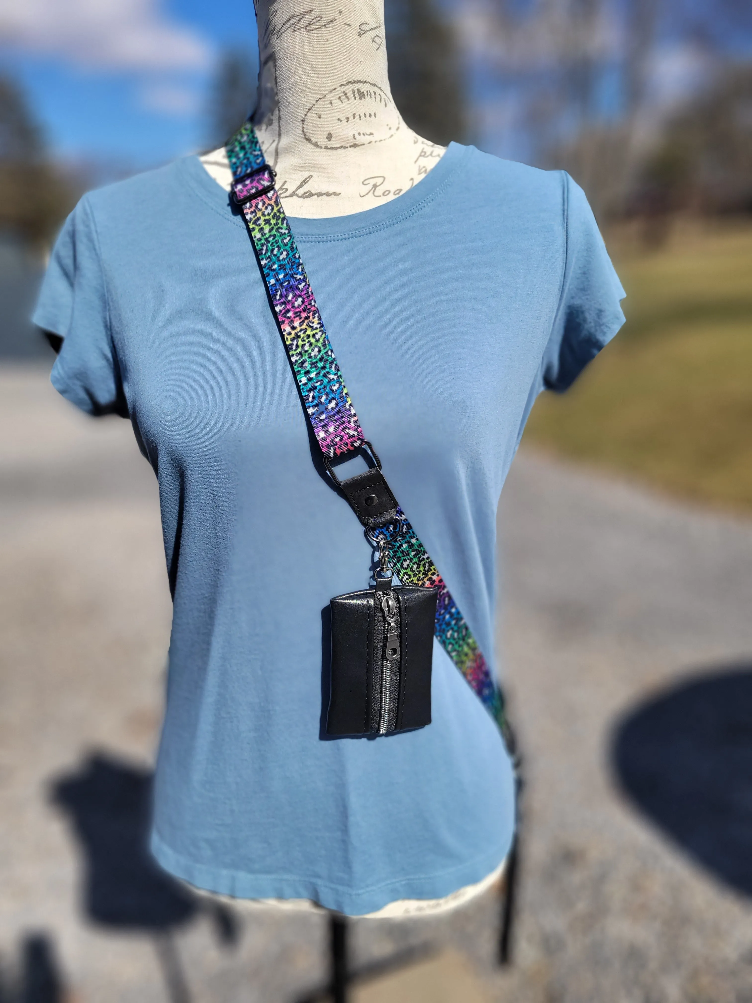 Rainbow Cheetah Phone Sling