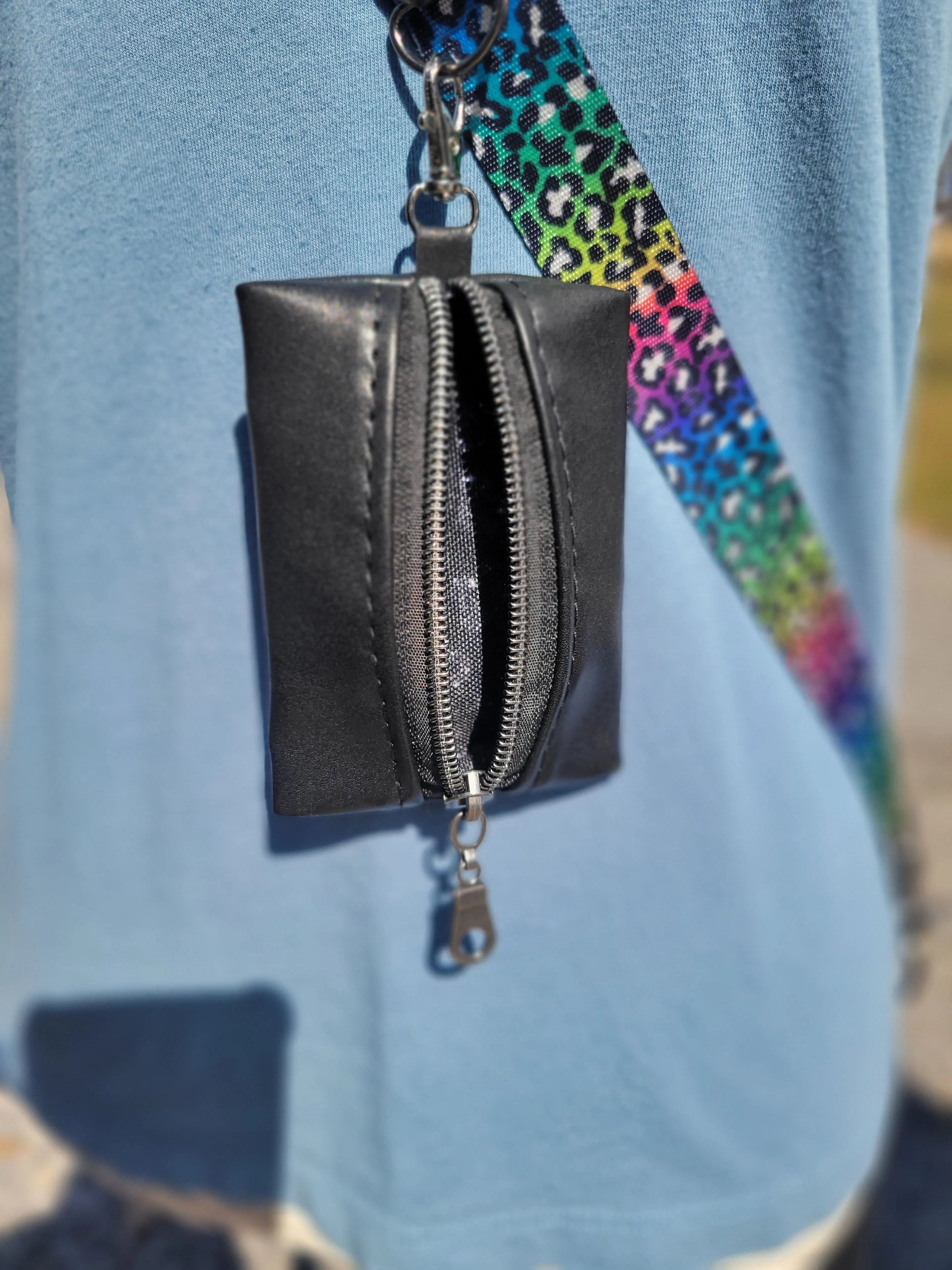Rainbow Cheetah Phone Sling