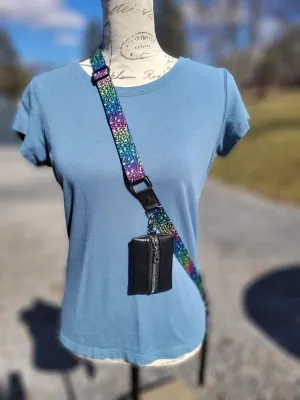 Rainbow Cheetah Phone Sling