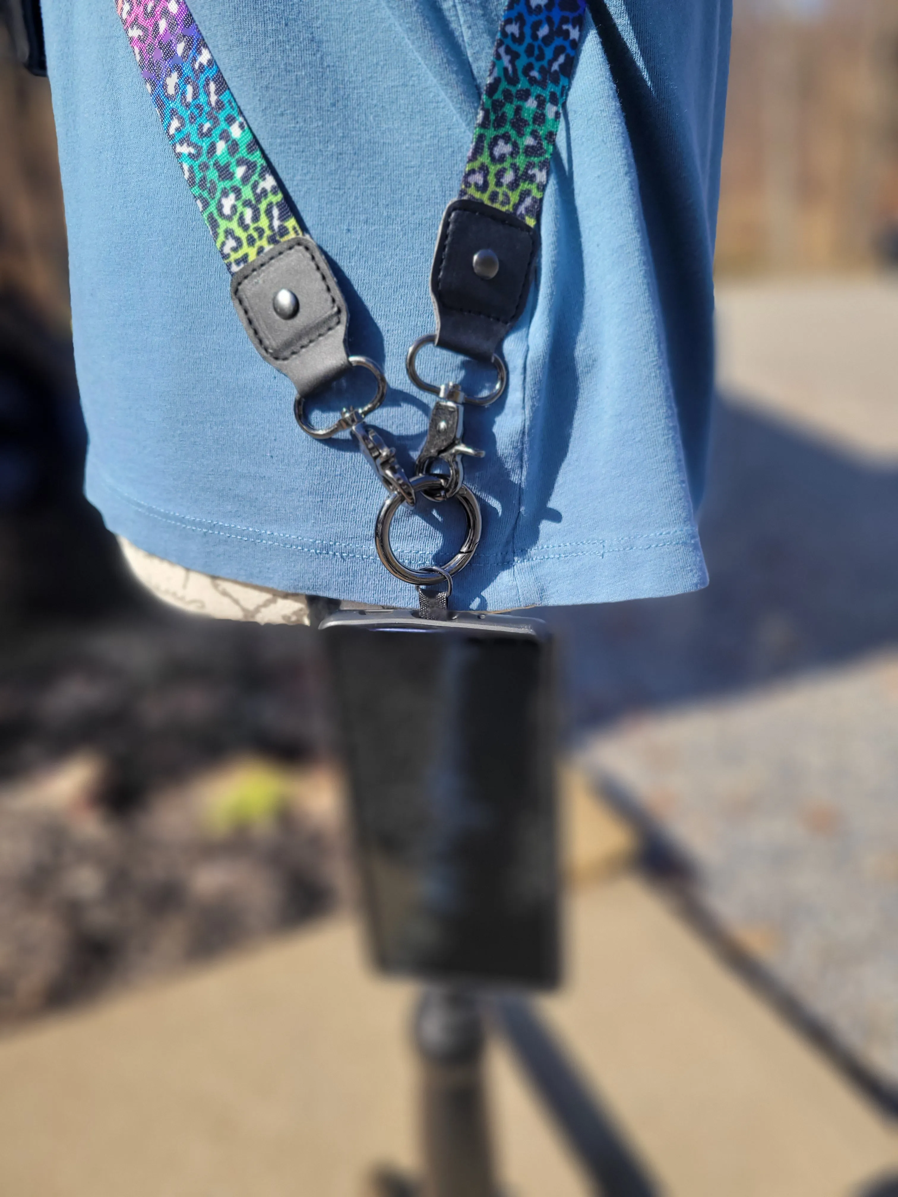 Rainbow Cheetah Phone Sling