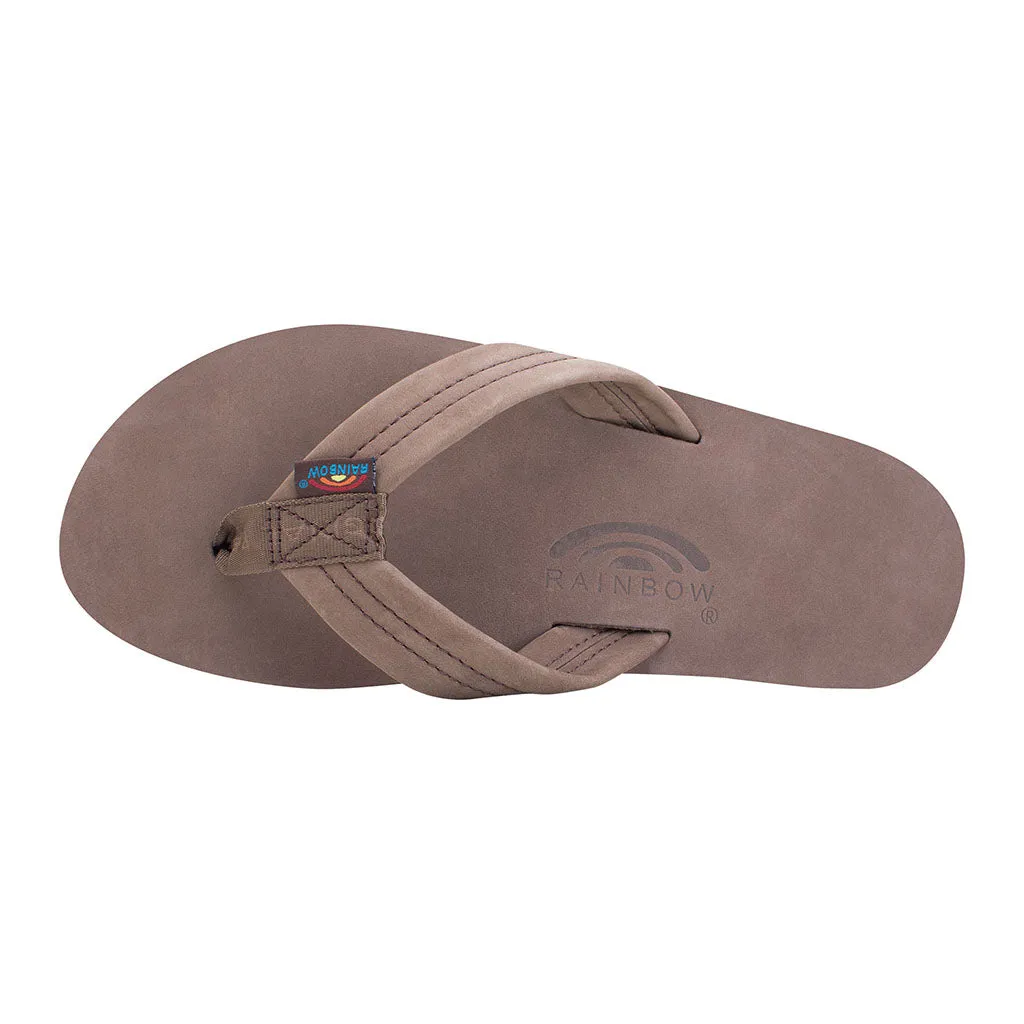 Rainbow Double Layer Expresso Premier Leather with Arch Support