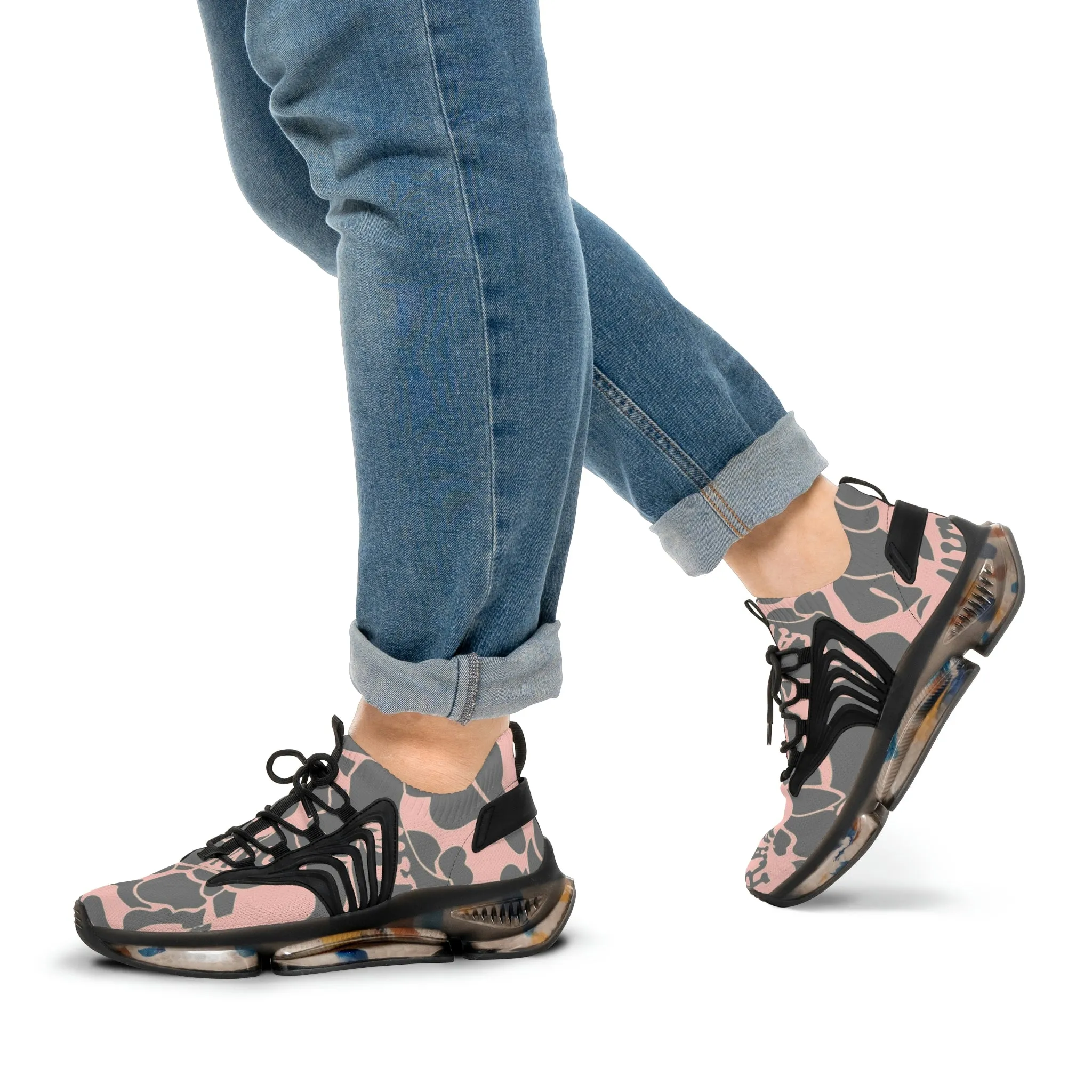 Raw Sushi "moon walker" Sports Sneakers (pink/grey camo)