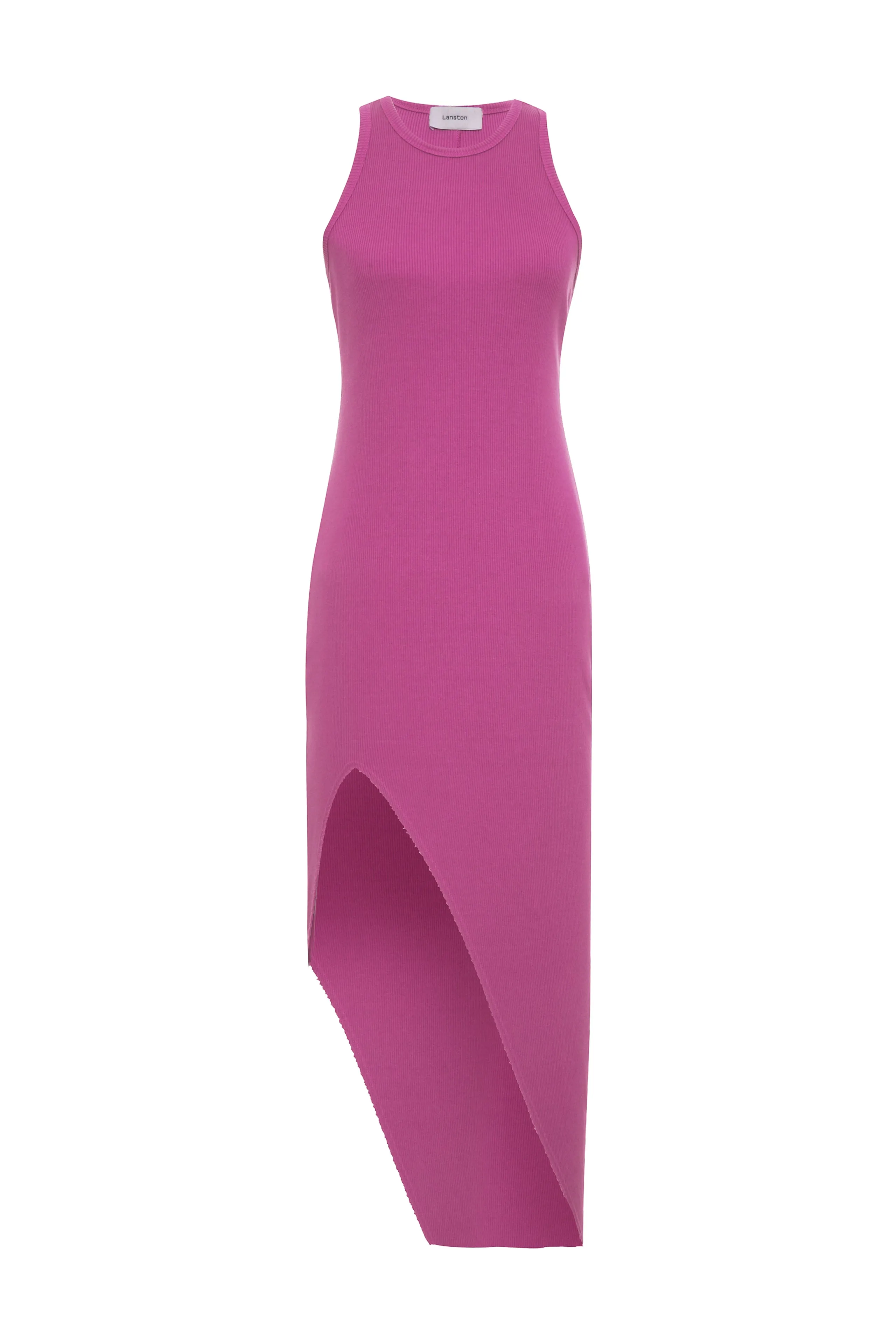 Ribbed Asymmetrical Dress