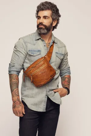 Rider Crossbody Sling Bag - Cognac Rocks - MENS - CANADA
