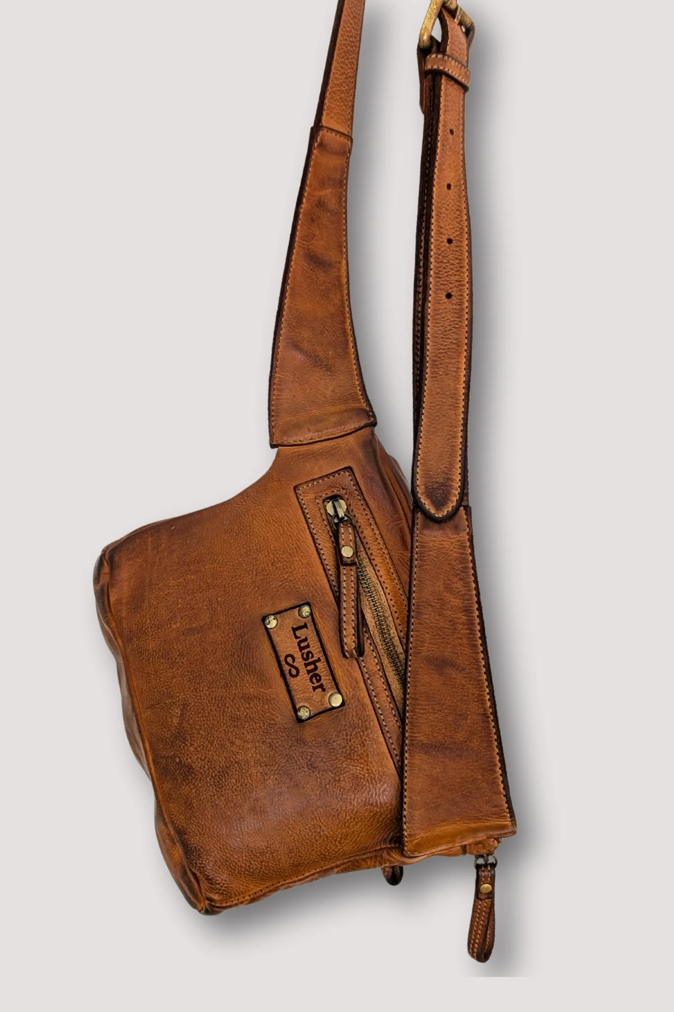 Rider Crossbody Sling Bag - Cognac Rocks - MENS - CANADA